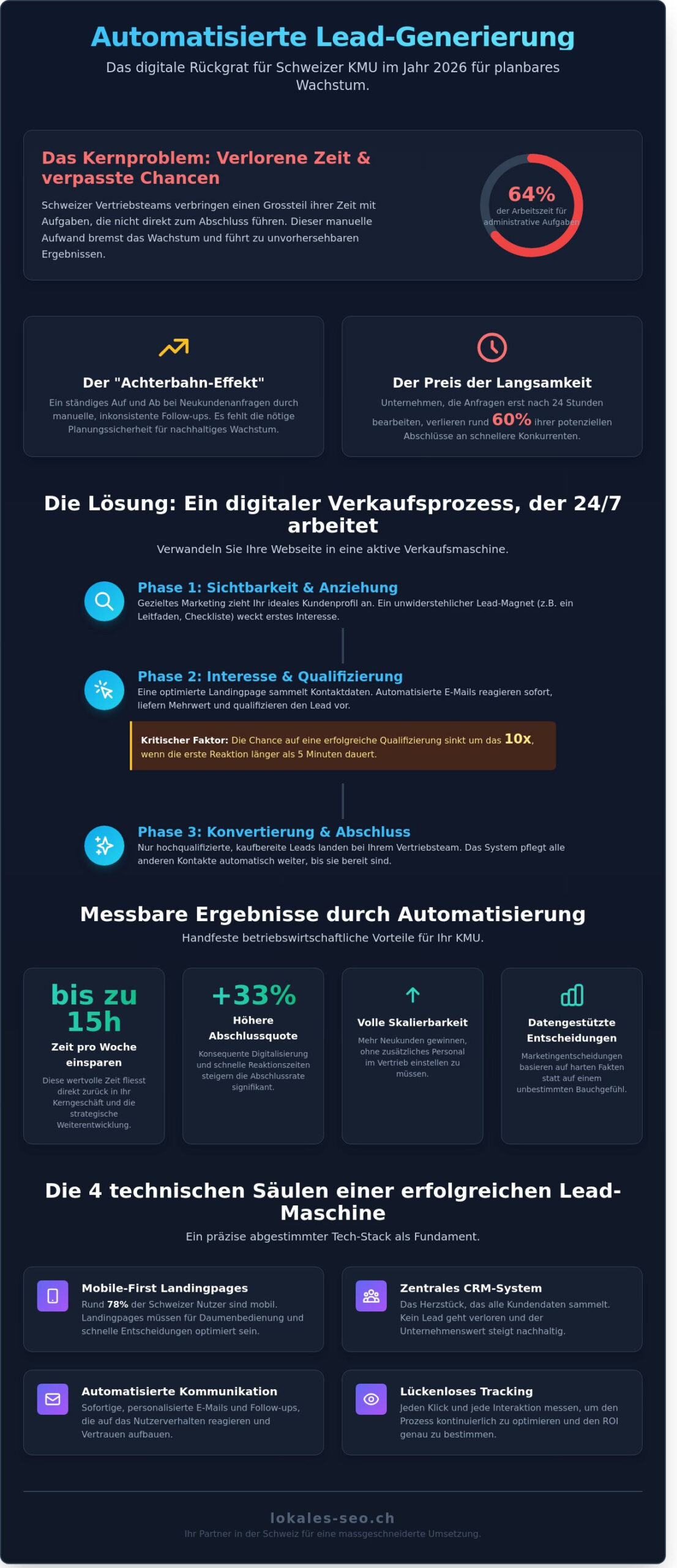 Automatisierte Lead-Generierung für KMU: Der Leitfaden für 2026 - Infographic